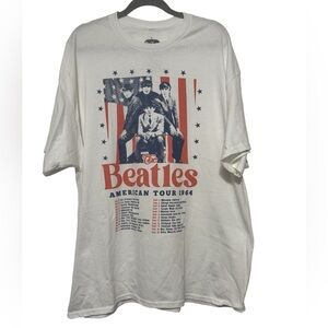Hybrid Apparel White Beatles Tour T-Shirt